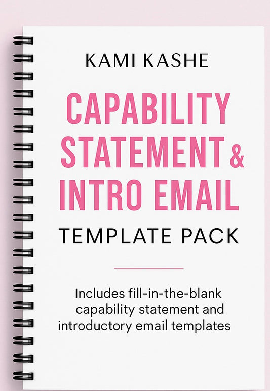 Capability statement template ￼