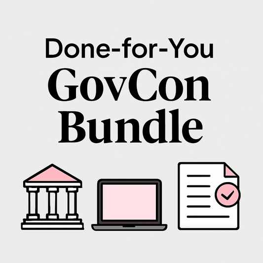 Done-for-You GovCon Bundle (SAM + DSBS + Capability Statement)