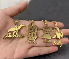 Load image into Gallery viewer, Kids character necklace

